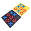 2Set XO Board Game Plastic Classic XO Chess Board Game Indoor Party Game with X and O Pieces for