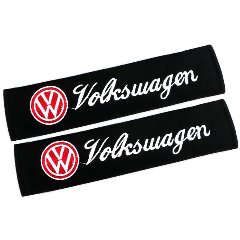 2Pcs Auto Car Cotton Seat Belt Cover Case for Volkswagen VW Transporter T5 2010 2011 2012 2013 2014 2015 Auto Accessories zd0