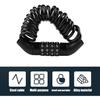 Cadenas de vélo - AIMOONSA - Cadenas à code 4 chiffres - Longueur 150 cm - Câble acier Ø3,7 mm - Cylindre alliage zinc