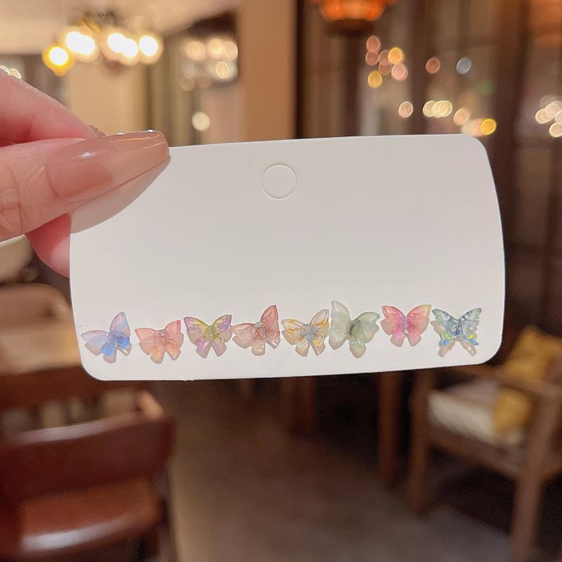 S925 Silver Needle Delicate Zircon Ear Set Small Stud Earrings