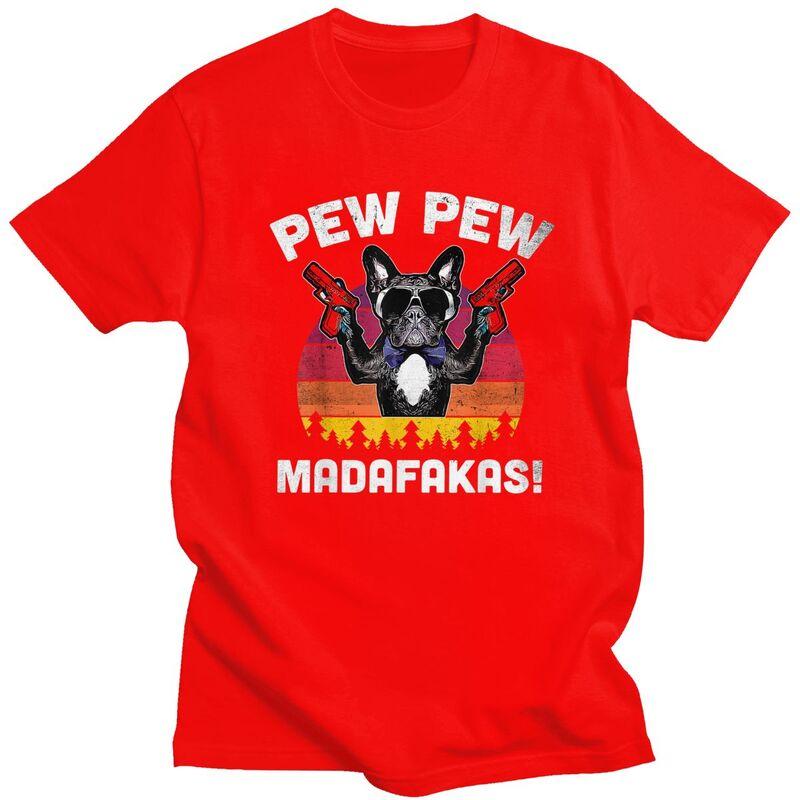 

Custom Cool Frenchie Pew Pew Madafakas French Bulldog T Shirt Men Short Sleeve 100 Cotton Tshirt Casual Tees Streetwear Tshirt S