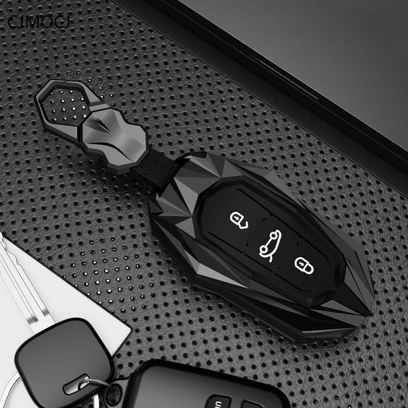 Housse de Porte-clés Premium Pour Peugeot 408/4008/308 & Citroën C5 X – Étui de Protection Porte-clés Porte-clés
