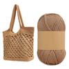 100g/Roll Cotton Linen Thread Lace Crochet Yarn Linen Thread Round Strand Hollow Cotton Yarn Thick DIY Hat Hand-woven Supplies