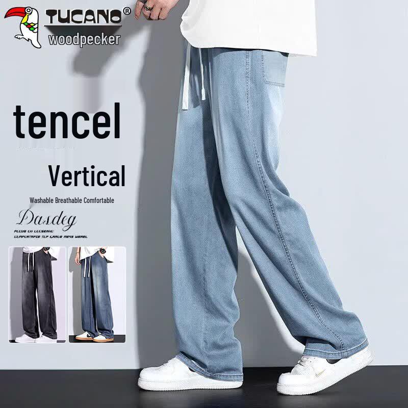 TUCANO Men s Summer Tencel Loose Straight Jeans L