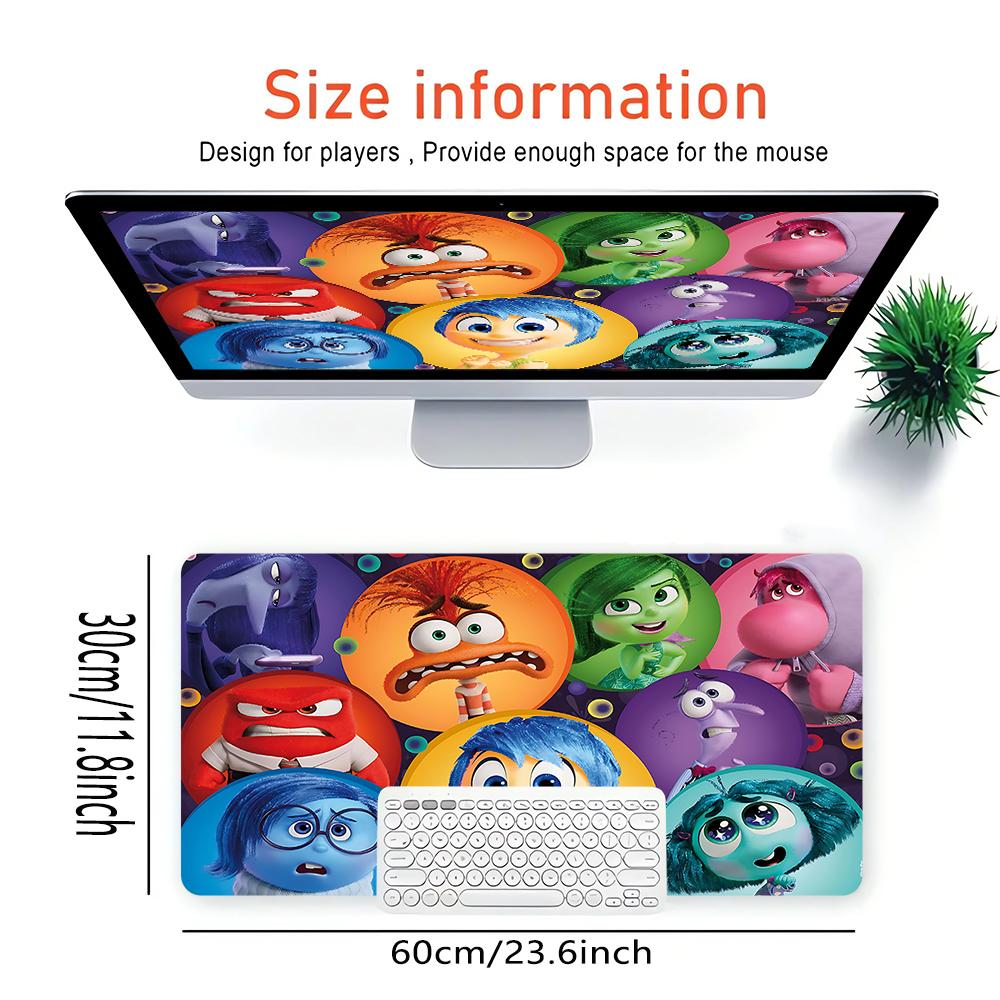 Inside Out Emotions Large Gaming Mouse Pad Nonslip Rubber Base Waterproof Desk Mat For Office Pc Laptop