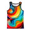 Buntes Graffiti Grafik Tanktop Herren 3D Gedruckt Fitnesskleidung Sommer Streetwear Weste Schnell Trocknend Ärmellos Sportbekleidung Y2k Tops