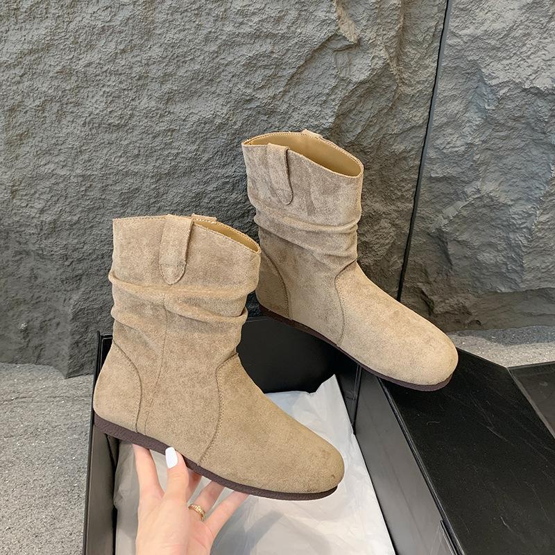 Women s Lightweight Outdoor Hiking Mountaineering Anti-slip Sports Casual One Foot Stirrup Non-Fatigue Foot Mid Western Cowboy Boots 35 3450₽