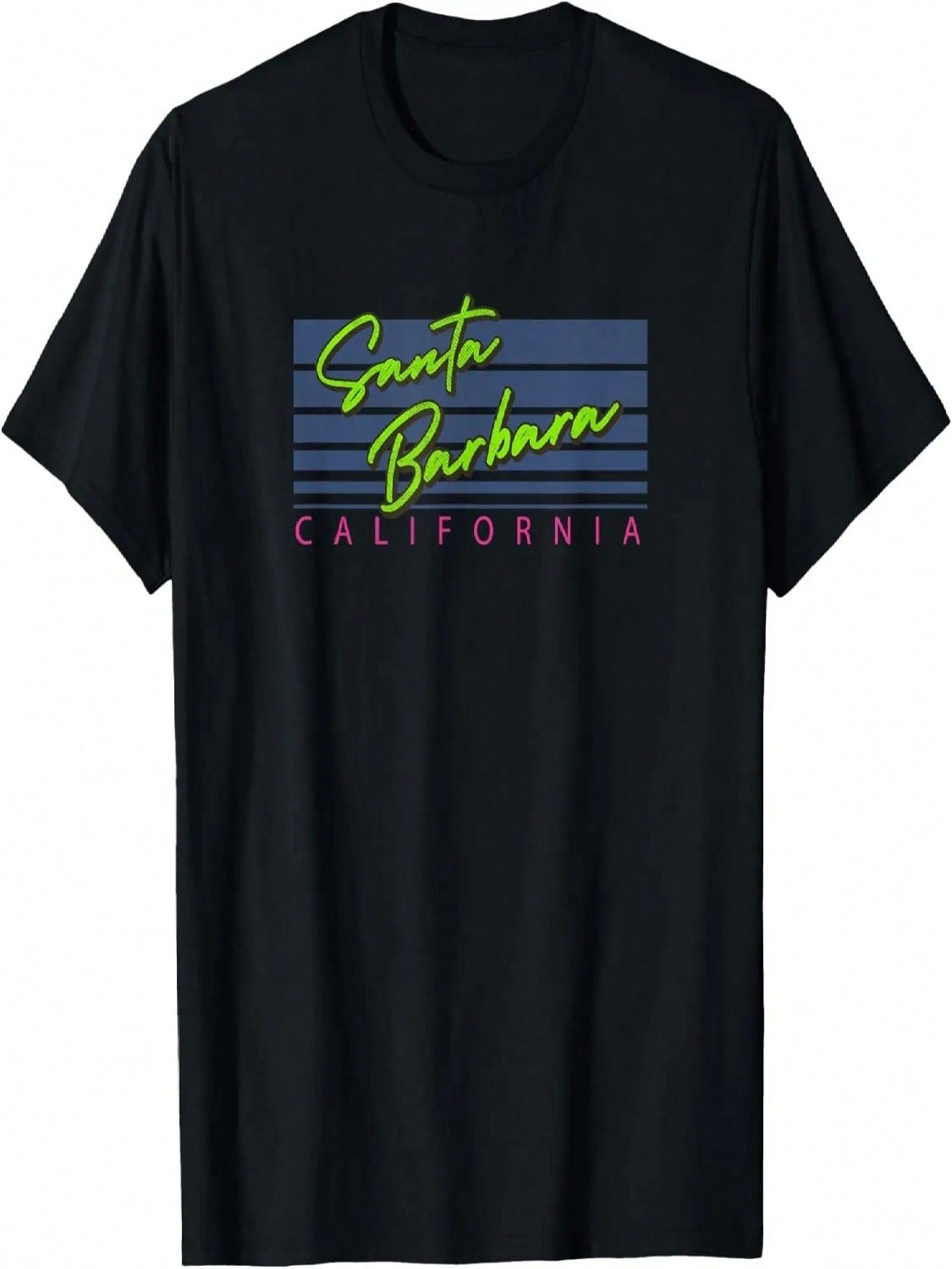 Retro Santa Barbara California T-Shirt S разноцветный