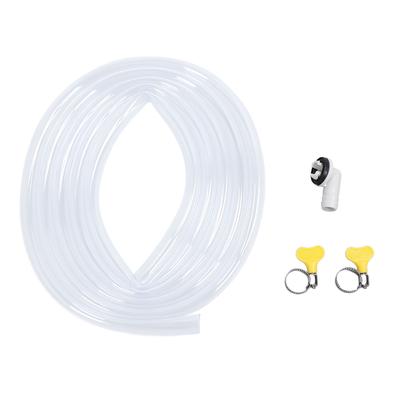 10FT Air Conditioner Drain Hose Plastic Leakproof Portable Universal AC Drain Hose Kit with Connector and Clamp for