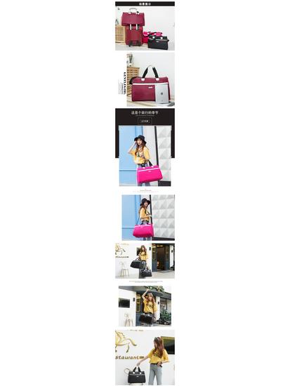 Women's Korean-Style Foldable Canvas Travel Bag - Large Capacity, Lightweight, Handheld or Single Shoulder Gym and Business Bag