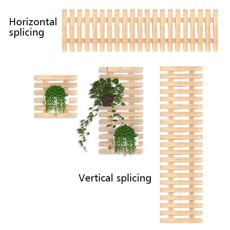 1/2/3/4pcs Wooden Hanging Rack Bohemian Anti-corrosion Flower Shelf Layout Living Room Potted 30x30cm