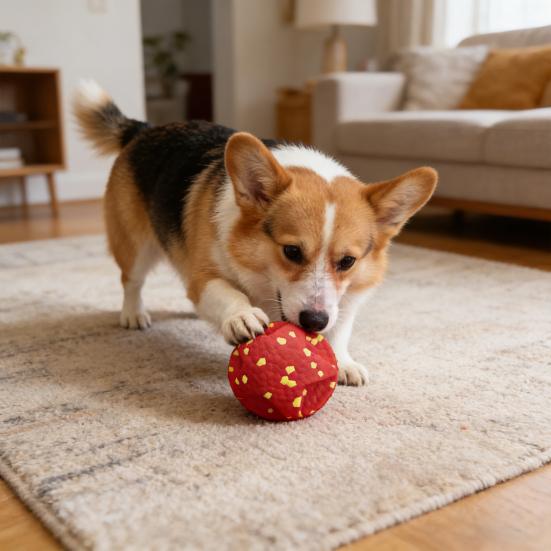 ETPU Hundeball Kauspielzeug Aggressiver Kauer Interaktiver Bissfester Ball Spielzeug Kleiner Mittlerer Großer Hund