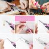 NEWACALOX Mini Jewelry Pliers Carbon Steel Jewelry Plier Sets Round Curved Needle Nose Beading Tool Kit for DlY Jewelry Making