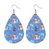 Summer Fashion Lightweight Faux Leather Earrings for Women Fruit Leaf Beach Teardrop Drop Dangle Earrings Jewelry Gift Wholesale