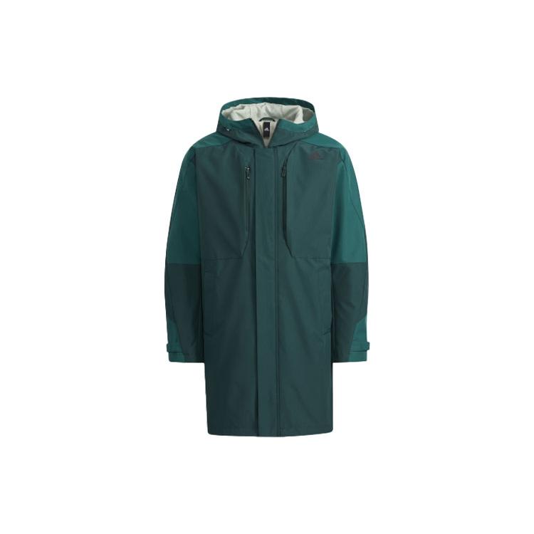 Куртки Adidas Мужские Зеленые С капюшоном Умеренные Другие H39268 XS