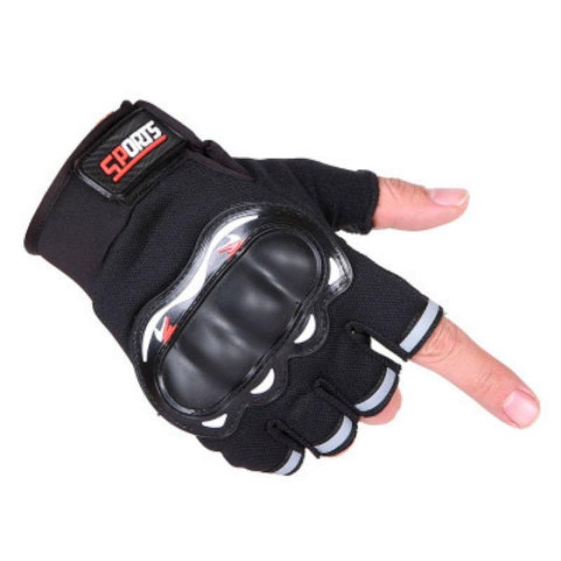 Motorcycle Half-finger Gloves Shell Armor Riding Sports Non-slip Wear-resistant Tactical Special Forces Outdoor Fitness