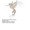 Ornement Colibri Strass Pailleté Plume Blanche Colibri Volant Ornement Suspendu pour Arbre de Noël Décor de Fête de Vacances pour la Maison
