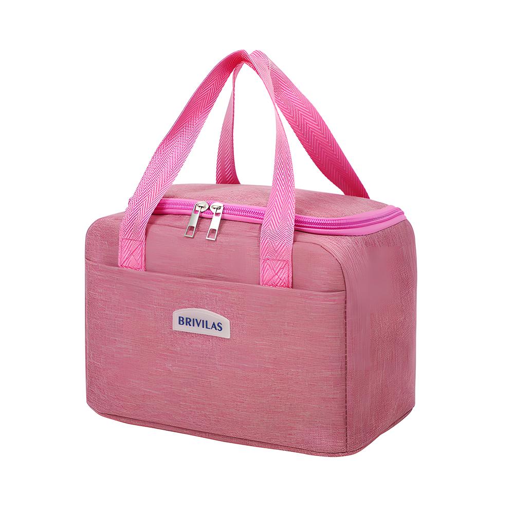 Tragbare Isolierte Thermische Lunchtaschen Tasche Reißverschlussversiegelung Große Kapazität Pendeln Büro Outdoor Picknick Schule Brunch Tragetasche