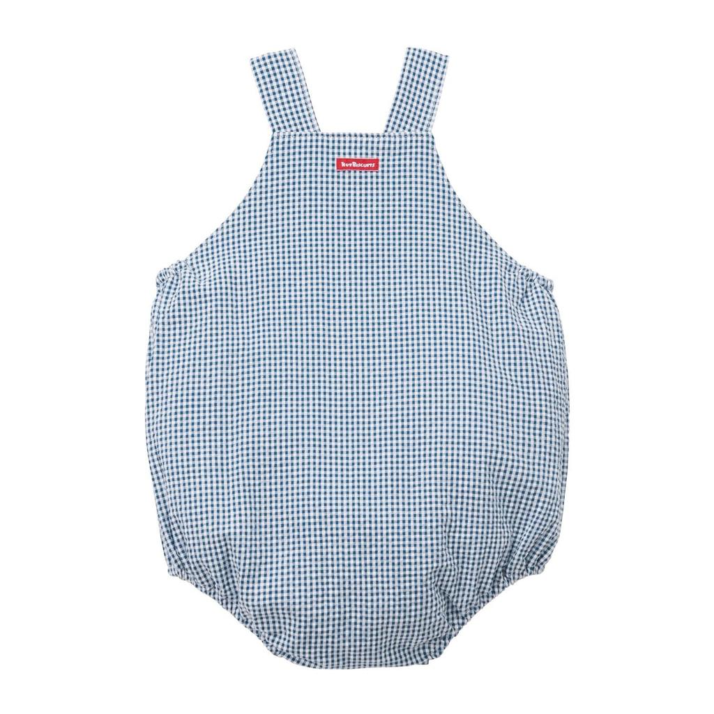 HOT Rompers for boys and baby navy blue x S [MIKIHOUSE BISCUITS] girls, clothes, white, (70-80cm) 70-1527-495
