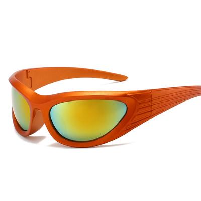 Nueva Llegada Gafas de Sol Populares para Mujer Gafas de Sol Punk Gafas de Sol Ovaladas Únicas Gafas Goggle para Hombre Sombras Espejadas Coloridas Gafas Y2K