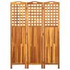 3 Panel Room Divider 47.6 X 0.8 X 66.9 In (121 X 2 X 170 Cm) Solid Acacia Wood