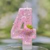 Digital Birthday Candles Cake Party Decoration Birthday Handmade Wax Pink Strawberry