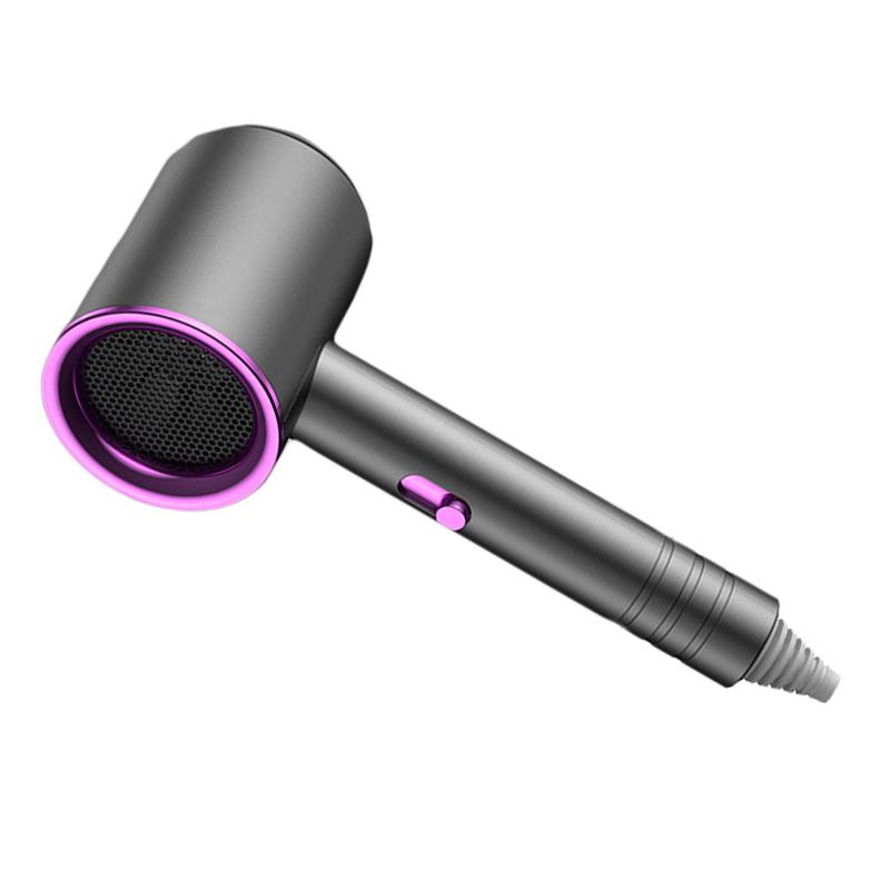 Hårtørker Mute 360 graders roterbar dyse Hurtigtørkende ABS PP bærbar hårføner for hjemmesalong