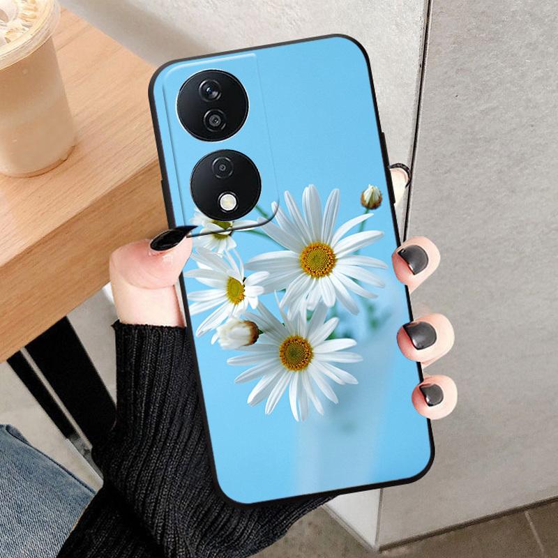 For Honor 90 Smart Phone Case Fashion Back Cover For Honor X7B Play 8T 50 Plus 5G Case Soft TPU Silicone Shell Funda Coque