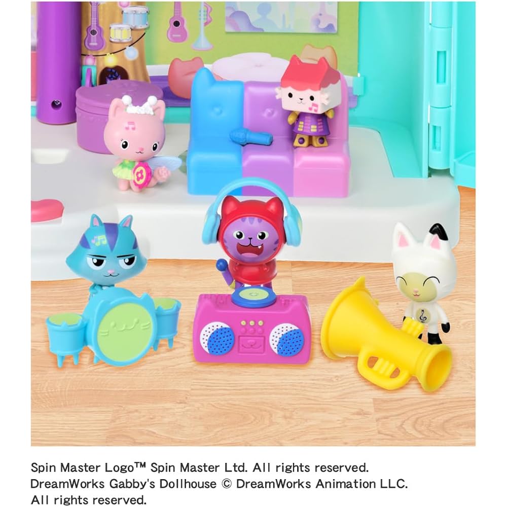 Gaby Dollhouse Figure Set Fun Fun Music Playset with Accessories and Interactive Features