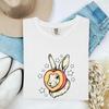 Bunny Heart Shirt Animal Mascot Gift Women Line Art Tee Rabbit T-Shirt Pet Fan Hare Tshirt Mascot Graphic Old School Glitter Tshirt