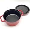 Staub Pico Cocotte Round 1102206 Enamel Pot, 22cm, Cherry, (Product Number 40509-825-0), [Used]