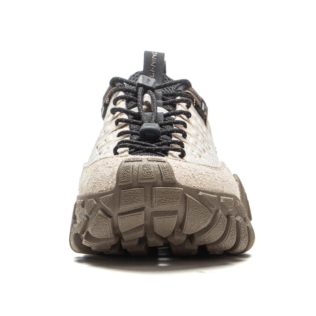 Li Ning Sand Dune Outdoor Všestranné Retro Módní Trend Tlustá Podrážka Tlumení Nárazů Protiskluzové Odolné proti Opotřebení Podpora Nízké Svršek Ležérní Boty AGCV363-1