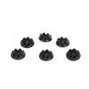 KNK Universal Rubber Cricket Spikes (24pcs)-Compatible with All Leading Brands – Durable & Anti-Slip for Maximum Grip Black