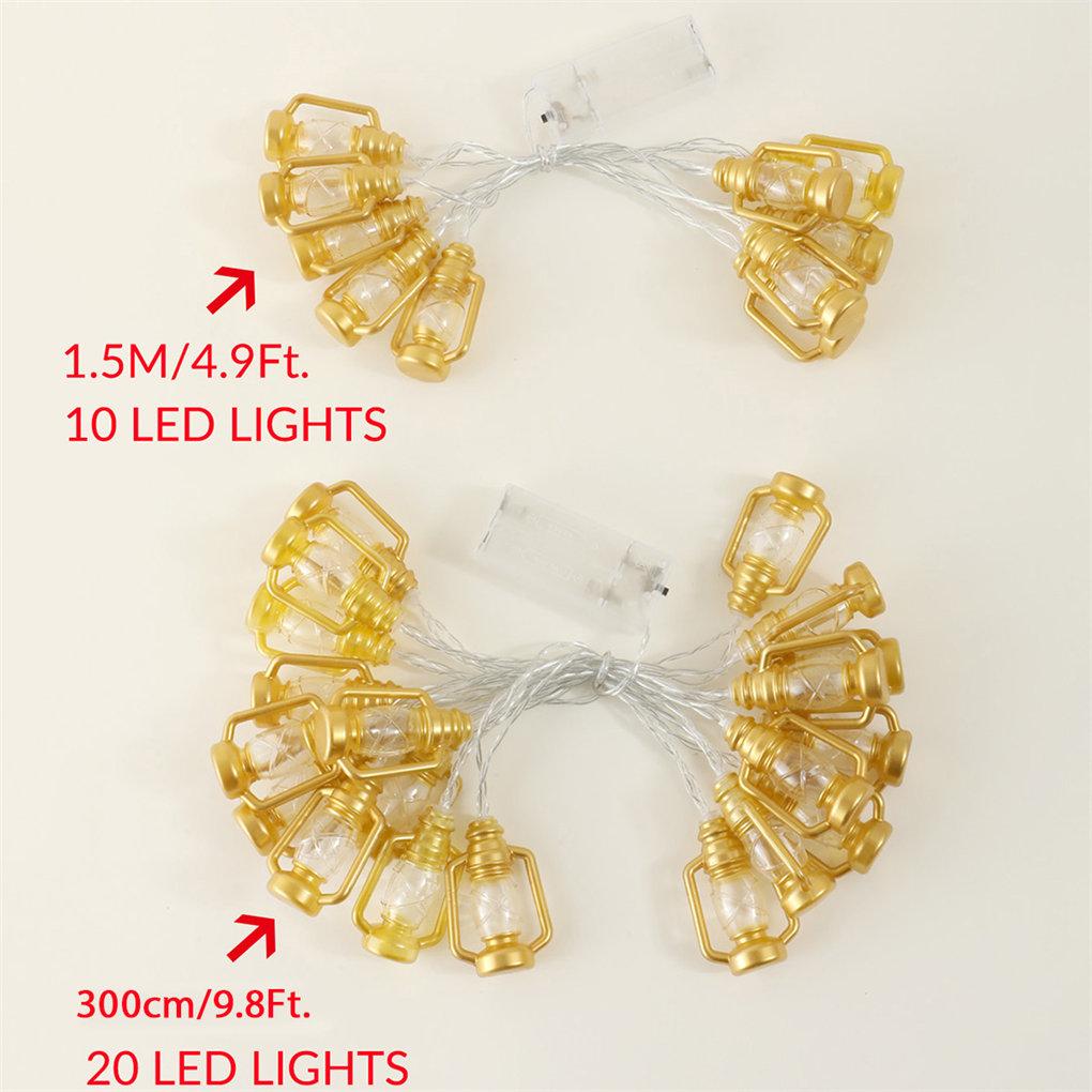 String Lamps Kerosene Burner Modelling LED Light Delicate Ramadan Ornament Festival Decoration Photography Props Lighting Chains