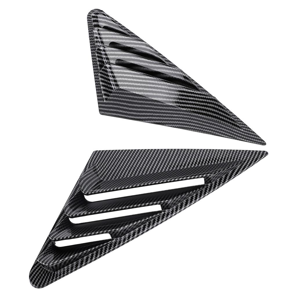 1 Pair Rear Window Louver Left Right Window Louver Air Vent Scoop Shade Cover Blind for A3 8Y Sedan