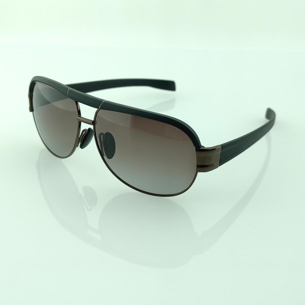 New Men's Large Frame Polarized Aviator Sunglasses with UV Protection - European & American Fashion Metal Design (8985 Series)