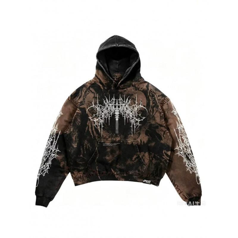 Unisex Oversized Hoodie With 3D Graphic Print Loose Fit Long Sleeve Casual Sweatshirt Teens Adults