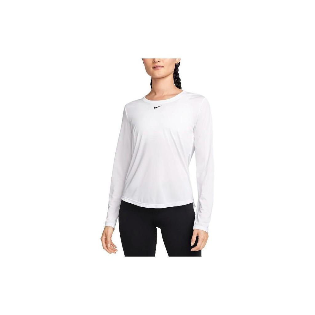 Nike T Shirts Women's White Crew Neck Moderate Straight Fit DD0642-100