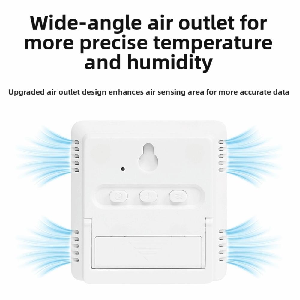 New Magnetic Digital Clock LED Temperature Display Kitchen Alarm Timer Black White Multi-Functional Home Hygrometer Home Use