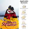 Kansas City Football Personalized Text Blanket Lightweight Customizable Blanket Ultrasoft Versatile For Home Decor Bedding Sofa Livingroom