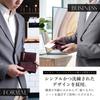 Business Card Genuine Leather Business Card Presentation Two Tone Color [Juviano] Holder, Men's Case, Box, (Navy & Navy)