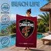 Football Cavaliers Logo Beach Towel, Microfiber Beach Towel, Perfect For Pool, Beach, Travel, Home Decor Beach Party Fan Gifts