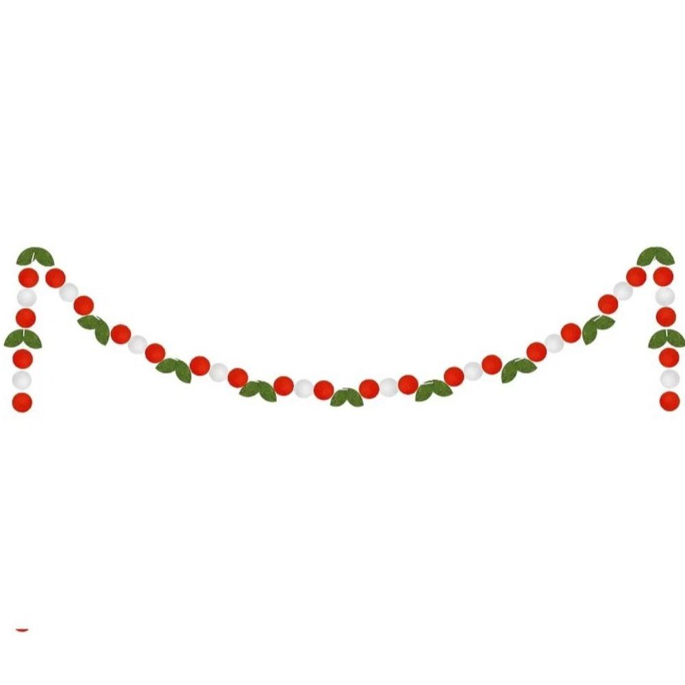 New Year Gift Crafts Christmas Hanging DIY Toy Felt Ball Garland Party Supplies Wall Hanging Festival