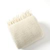 Nordic Style Knitted Wool Sofa Throw Solid Color Soft Lightweight Shawl Blanket for Bedside Couch Office Nap Cozy Warm Comfort