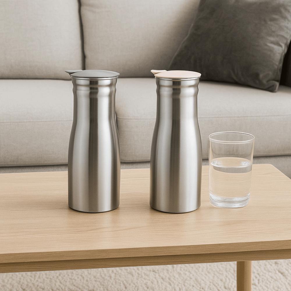 1L Stainless Steel Cold Kettle Leakproof Fruit Juice Pot Teapot Cold Water Jug Kitchen