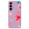 For Samsung Galaxy A17 5G Case Shell Flower Pattern Printing Straight Edge TPU Phone Back Cover
