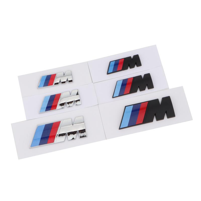 2 Stück passend für BMW M-Standard ABS-Kunststoff-Beschriftung 1/3/5/7 Serie Seiten-Standard Kotflügel M-Standard X1X3X5m Sport Heck-Beschriftung.