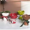 Ceramic Vase Rose Flower Shaped ,Desk Decorati Flowers Bouquet for Home Girding Decorative Floral Vases Room Aesthetic Decor