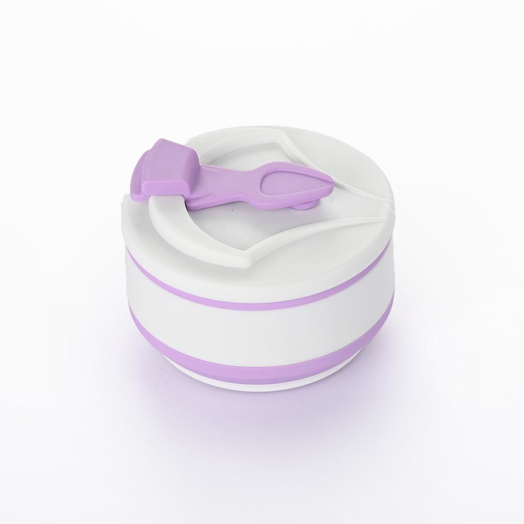 Sticlă pliabilă portabilă din silicon, telescopică, cu compresie, de călătorie, pliabilă, rezistentă la temperaturi înalte, cană de exterior 350/500ml