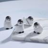 2 Pcs Miniature Penguin Figurines, Cute Tiny Resin Penguin Figures, Mini Arctic Animals Cake Topper for Fairy Garden, Micro Landscape, DIY Crafts